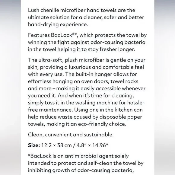 Norwex Chenille Caribbean Limited Edition Towel NWT - Picture 4 of 7